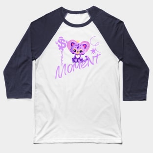 Cartoon Happy Moment Cheetah Baseball T-Shirt